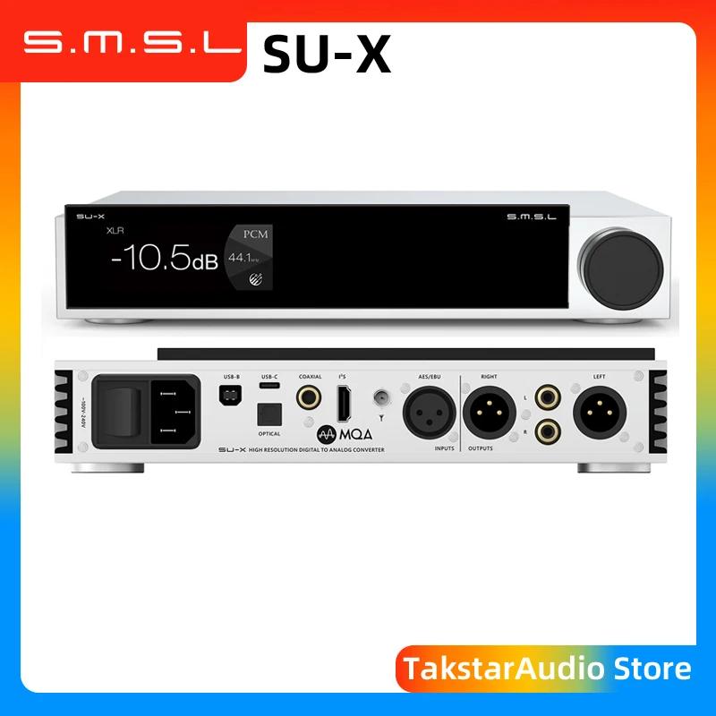 SMSL SU-X MQA & MQA-CD audio DAC Dual ES9039MSPRO DSD512 768kHz 32Bit Bluetooth5.1 LDAC XMOS XU-316 With Remote Cont